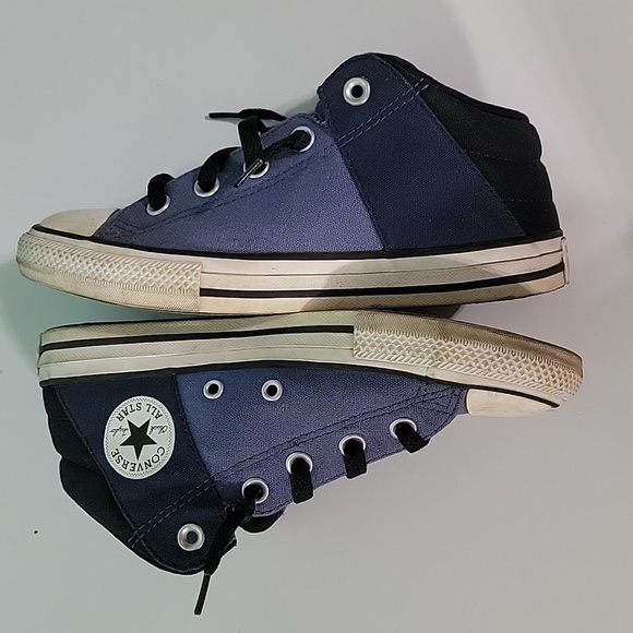 Boys Converse Chuck Taylor All Star Axel Slip-Ons, Blue/Black, Size 3, Pre-owned - Picture 4 of 13